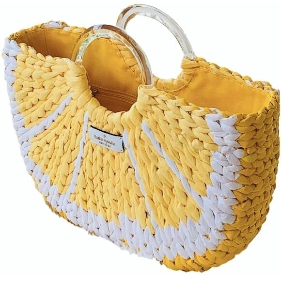Kate Spade Lemon Medium Tote picnic perfect yellow - Picture 5 of 10